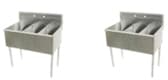 16 Gauge Stainless Steel Three Compartment Sink